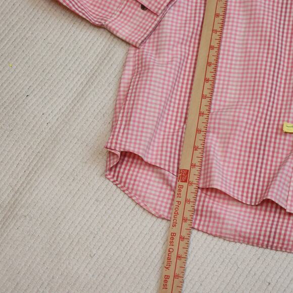 Michael Kors Men’s Pink Gingham Check Shirt – Size Small - Picture 4 of 6